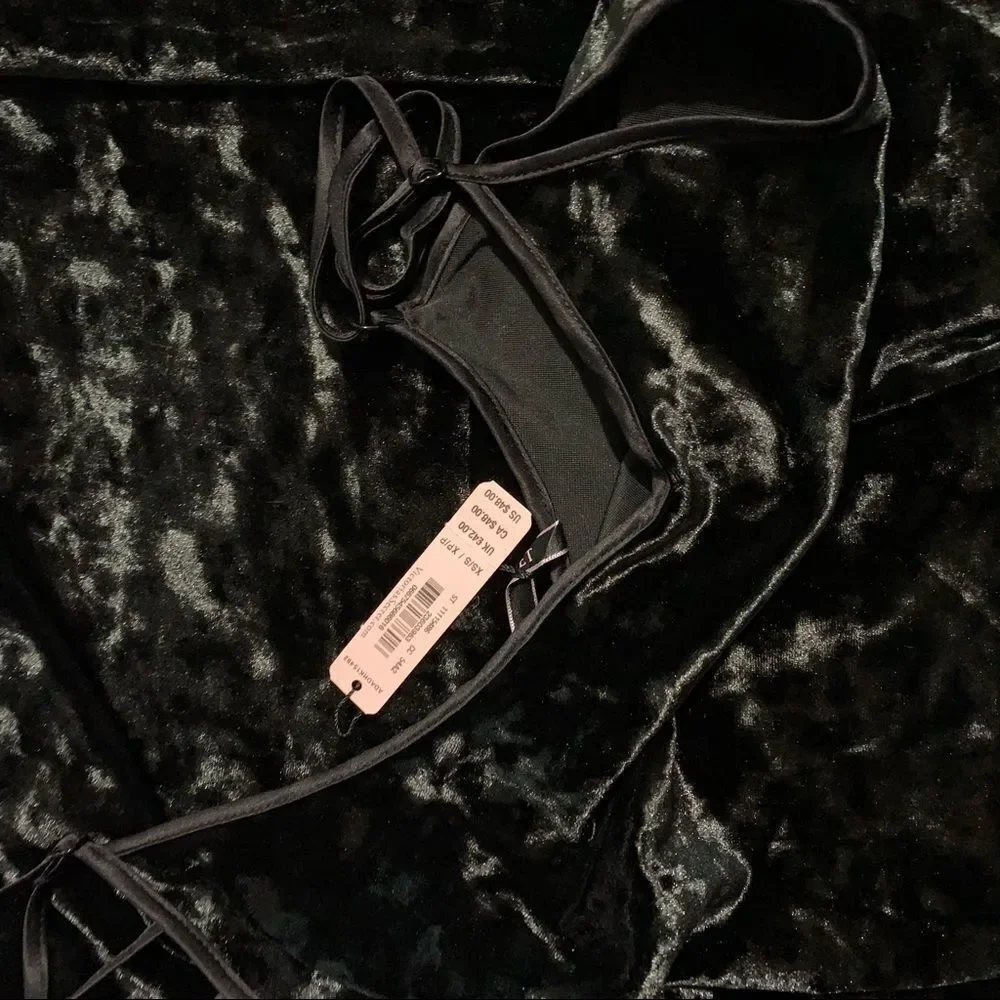 Victorias Secret LUXE Crushed velvet slip dress Nightgown Sleep dress